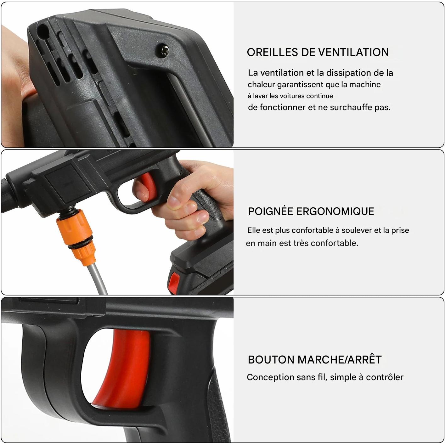 Nettoyeur Haute Pression Sans Fil – Portable et Puissant – Image 7