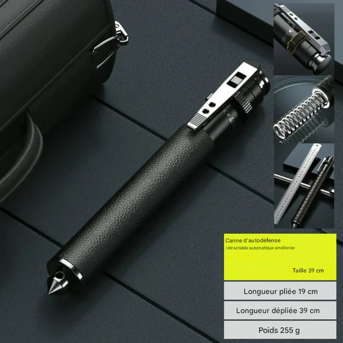 Bâton de Randonnée à Auto-Défense Automatique – Canne de Sécurité pour Activités de Plein Air – Image 7