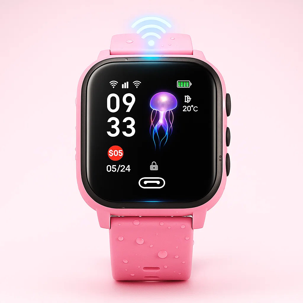 Kids GPS Smartwatch with Camera and 4G Video Calls – Waterproof, Lightweight Design for Tracking and Fun 4