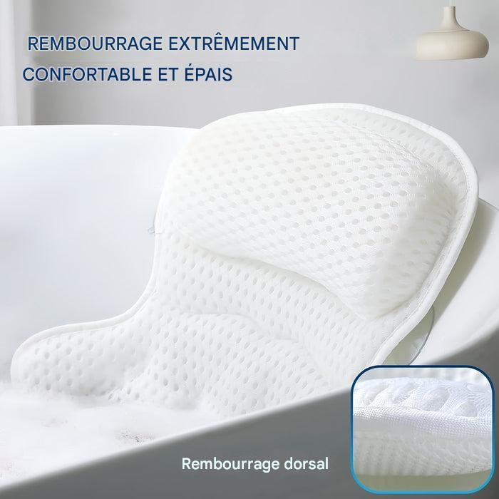 LuxeRest Oreiller de Bain Ergonomique en Maille Soutien Cou Dos – Image 8