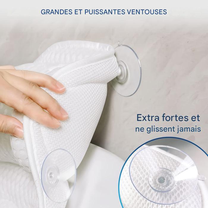 LuxeRest Oreiller de Bain Ergonomique en Maille Soutien Cou Dos – Image 7