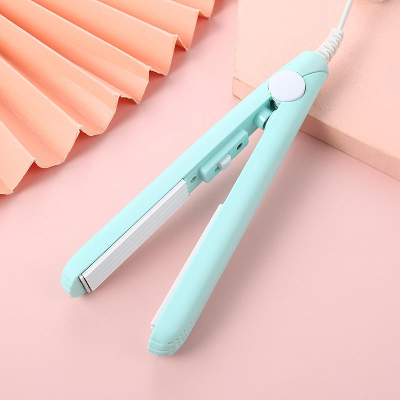 Mini Fer à Boucler Sans Fil avec Baril en Céramique – Fer à Boucler Rechargeable pour Voyage Appareils de soins capillaires Electro Paris Bleu