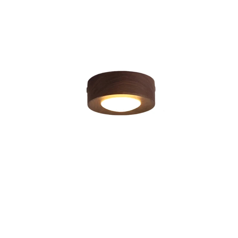 Plafonnier Bois Moderne LED avec Spots Orientables – Image 10