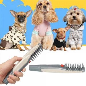 Peigne de Toilettage Électrique – Brosse Rapide pour Chiens et Chats