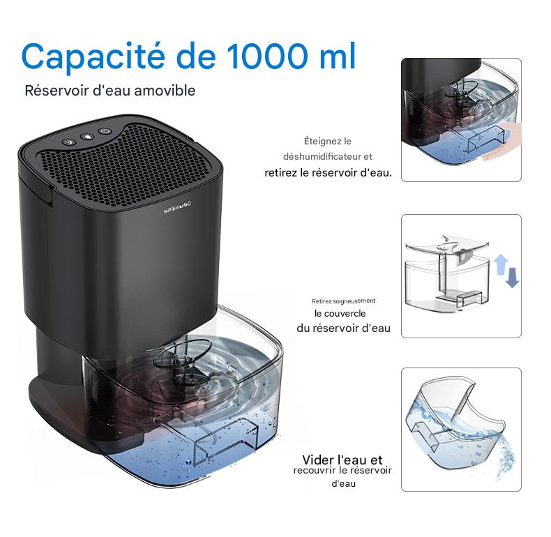 Déshumidificateur d’Air Portable – Silencieux pour Maison et Bureau – Image 5
