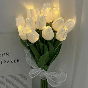 TulipGlow - Lampe de nuit tulipe LED portative