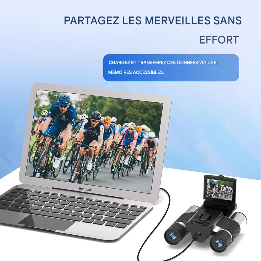Jumelles numériques zoom 8x avec écran LCD HD pour photos et vidéos – Image 11