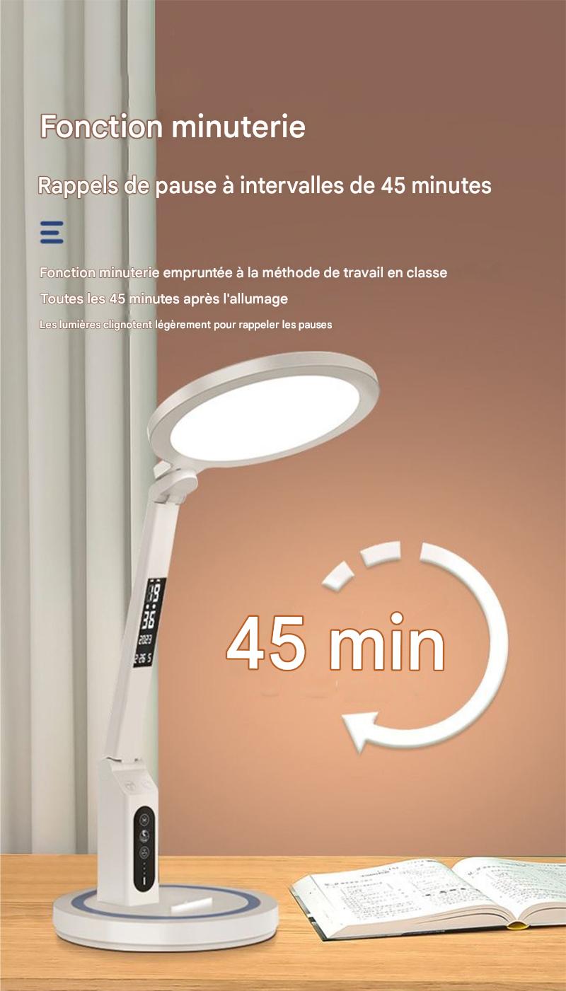 Lampe de Bureau LED Multifonction avec Horloge Numérique Intégrée – Image 6