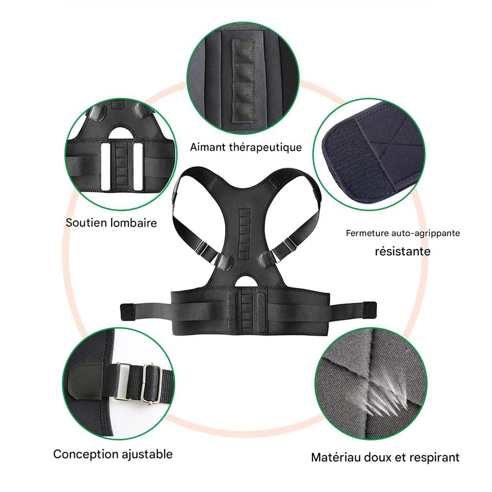 Correcteur de Posture Unisexe Réglable – Maintien Ergonomique pour Dos Droit et Épaules Alignées – Image 2