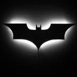 Applique Murale LED Batman avec Télécommande et Couleurs Changeantes
