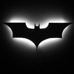 Applique Murale LED Batman avec Télécommande et Couleurs Changeantes