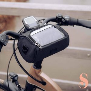Sacoche Vélo Étanche avec Fenêtre Téléphone – Fixation Guidon