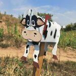 Boîte aux Lettres Animale en Métal Anti-Rouille