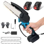 Scie à chaîne électrique sans fil 6 pouces sans balais pour le travail du bois