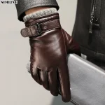 Gants en Cuir Homme Écran Tactile – Chauds et Coupe-Vent