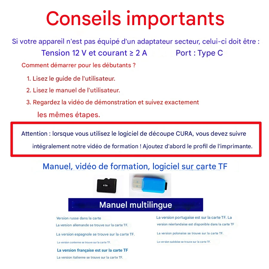 Imprimante 3D EasyThreed Débutant Compatible PLA TPU 1,75mm – Image 7