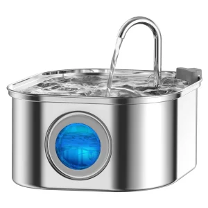Distributeur d’Eau Automatique pour Animaux 3,2L Inox