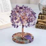 Arbre en Cristal Fil de Cuivre – Décoration Feng Shui Maison