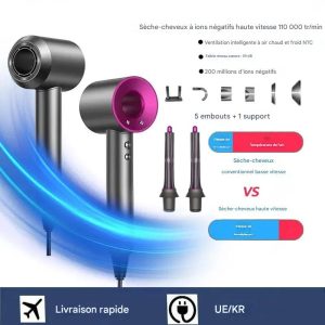 Sèche-Cheveux Sans Lame Haute Vitesse 1600W