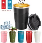 Mug Isotherme Inox 380/510ml Anti-Fuite Double Paroi