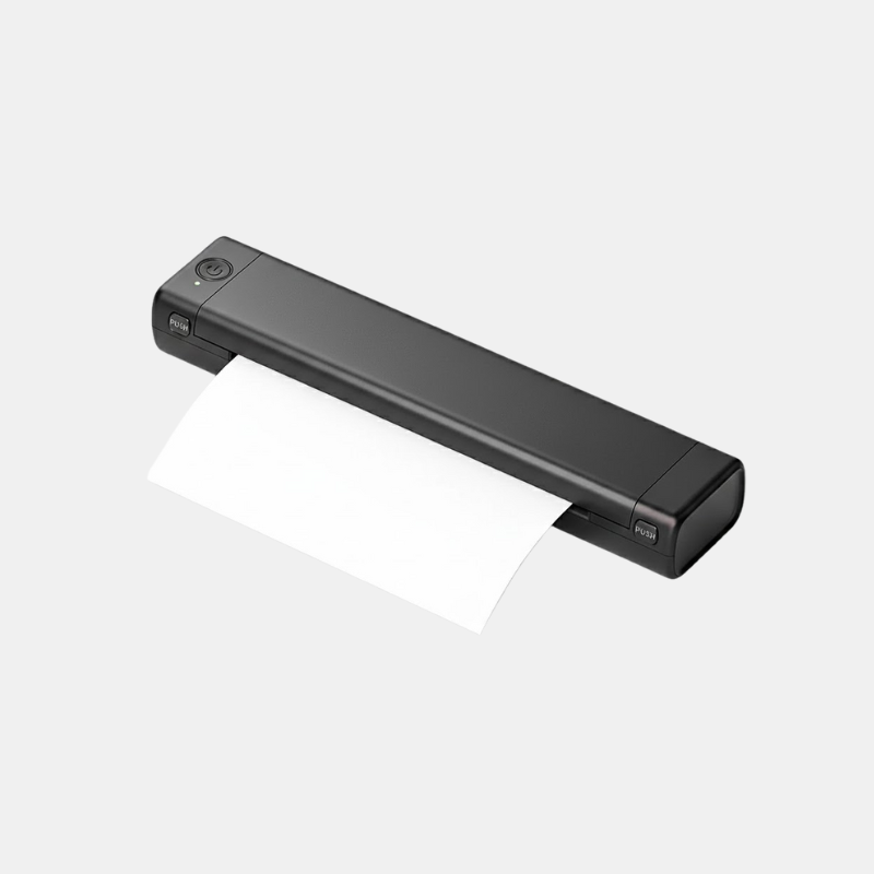 Imprimante Thermique Portable Pour Documents Et Photos Depuis Smartphone Ou Ordinateur Thermal printer Electro Paris Noir