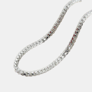 Authentique et élégant collier à chaîne en argent sterling 925