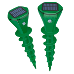 Répulsif Ultrasons Taupes Rats Souris Serpents Extérieur Lot 2