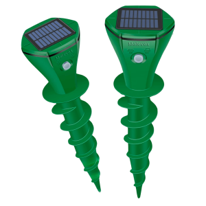 Répulsif Ultrasons Taupes Rats Souris Serpents Extérieur Lot 2