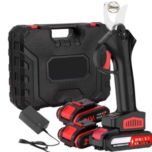 Sécateur Électrique Sans Fil 1200W 25mm avec 2 Batteries 21V