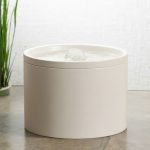 Fontaine  eau pour chat en céramique blanche avec écoulement doux et pur