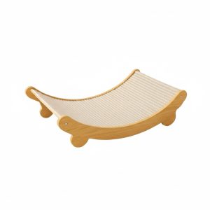 Griffoir pour Chat en Sisal Courbé – Lit Confortable