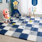 Tapis de Jeu Bébé en Mousse Puzzle 12 Pièces