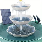 Fontaine Solaire Bain d’Oiseaux DIY pour Jardin Extérieur