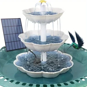 Fontaine Solaire Bain d’Oiseaux DIY pour Jardin Extérieur
