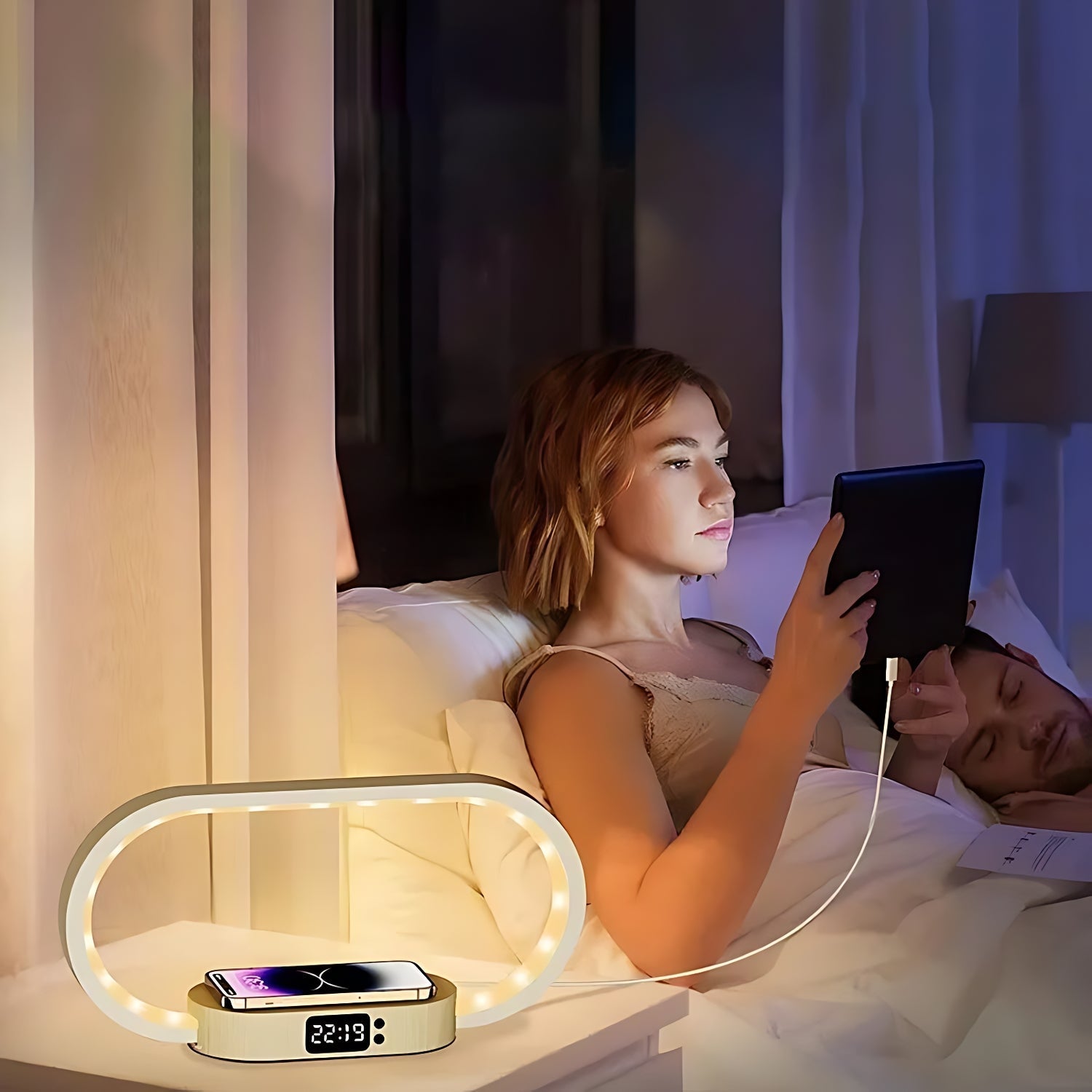 Réveil Lumière Thérapie LED pour Sommeil et Bien-Être – Image 3
