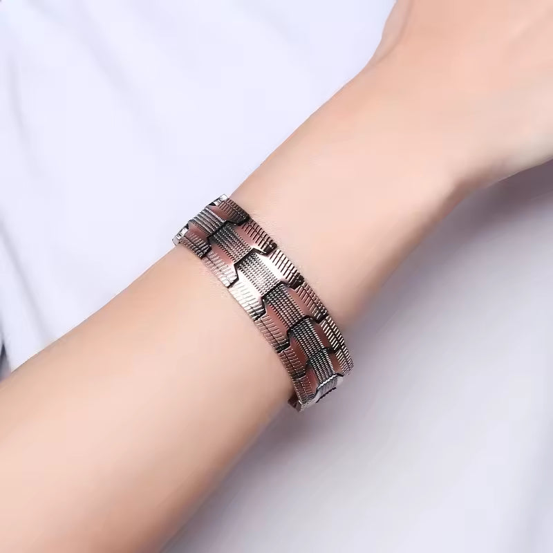 Bracelet Magnétique Cuivre Énergie Bien-Être Quotidien – Image 4