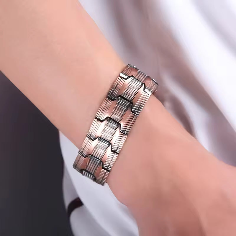 Bracelet Magnétique Cuivre Énergie Bien-Être Quotidien – Image 5