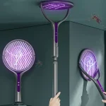 Raquette Électrique Anti Insectes 2 en 1 Moustiques Efficace