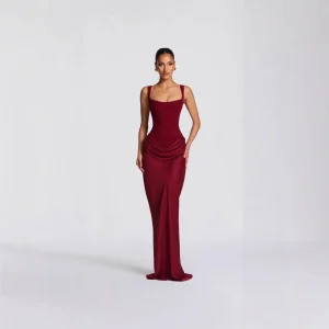 Robe Femme Bodycon Sans Épaules Taille Sculptée Sexy