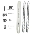 Guide Chaîne et Chaîne Tronçonneuse pour Outils de Menuiserie