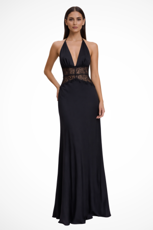 Robe Maxi Dos Nu Col Halter Femme Invitée Mariage