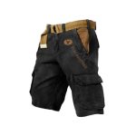 Short cargo homme coton multi-poches été