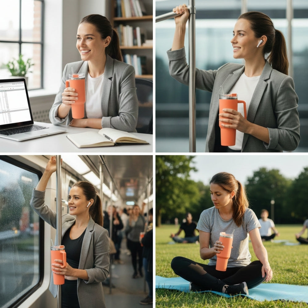 Bouteille Isotherme Grande Capacité Sport Randonnée – Image 13