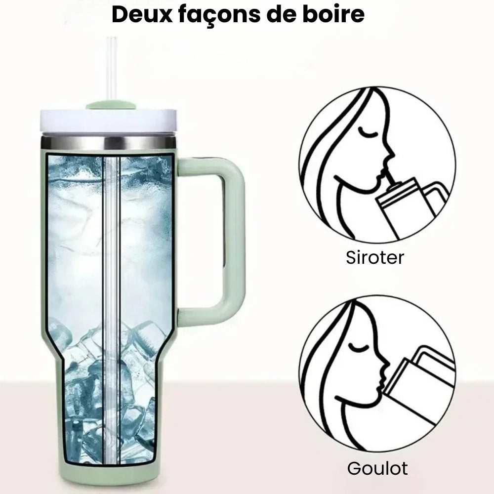 Bouteille Isotherme Grande Capacité Sport Randonnée – Image 16