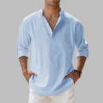 Chemise Été Homme Lin Naturel Coupe Ample Confort