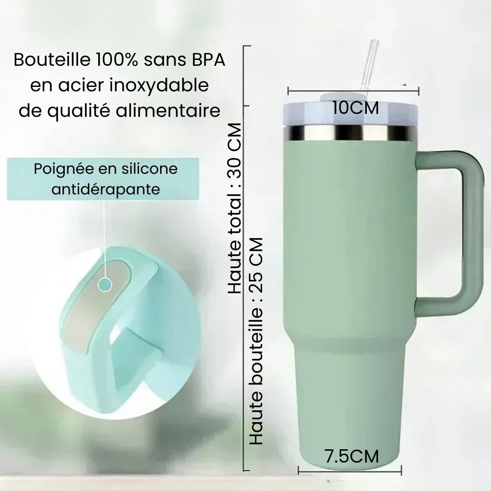 Bouteille Isotherme Grande Capacité Sport Randonnée – Image 15