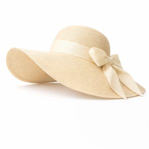Chapeau Paille Femme Été Protection Solaire Ajustable