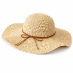 Capeline femme été large bord protection UV