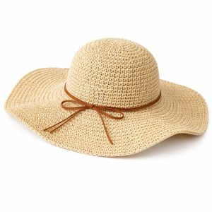 Capeline femme été large bord protection UV