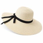 Chapeau Paille Femme Large Bord Protection Solaire Plage